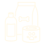 Quality pet food and products icon